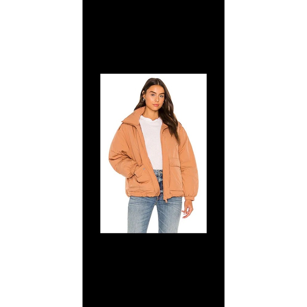 Free People Duvet Bomber coat in Doe Sz Medium